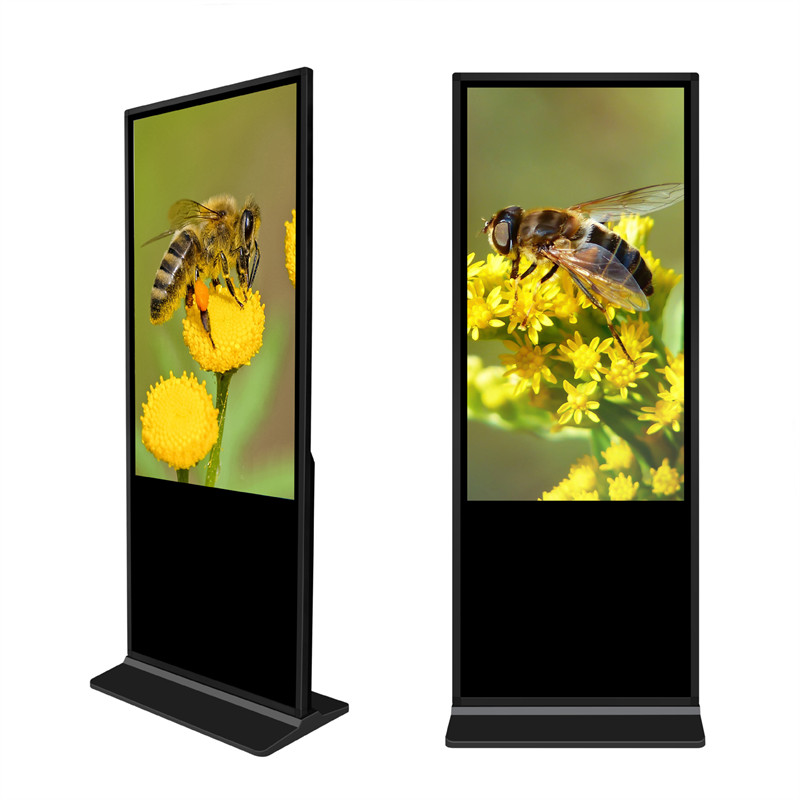 55 ນິ້ວ Floor Standing Touch Screen Advertising Kiosk